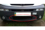 Накладка на решетку бампера (для зимы, глянцевая) Renault Trafic/Opel Vivaro 2006-2015 (FLY, FLGL0134)
